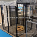 Heavy safety and duty large outdoor temporary modular dog kennels fence/large powder coated dog kennels